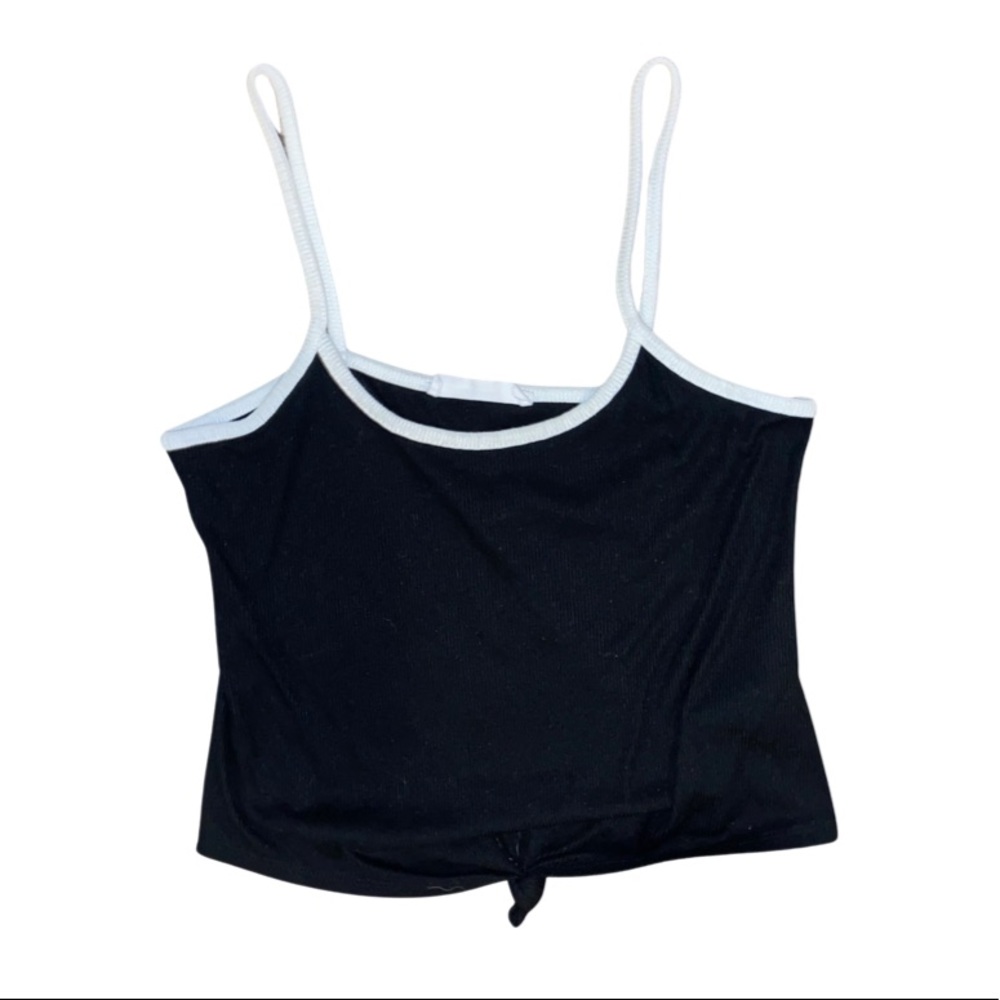 Double Zero Black & White Tank (Medium)